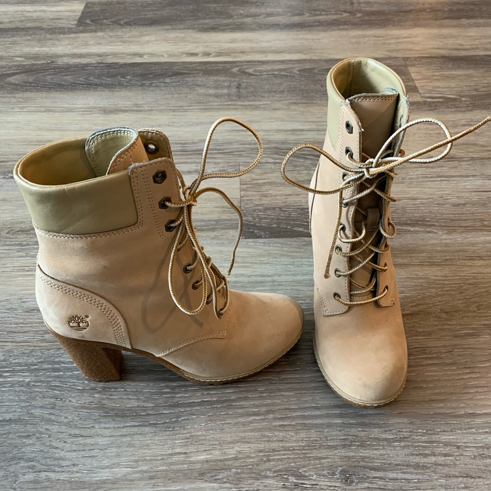 Tan Timberland Booties